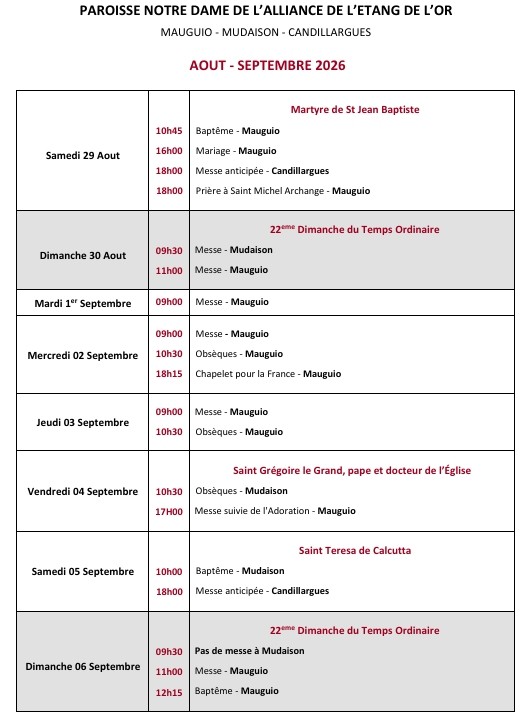 annonces 2026-36 du 2026-08-29 au 2026-09-06