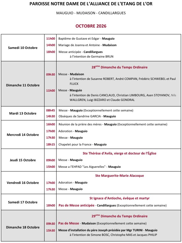 annonces 2026-42 du 2026-10-10 au 2026-10-18