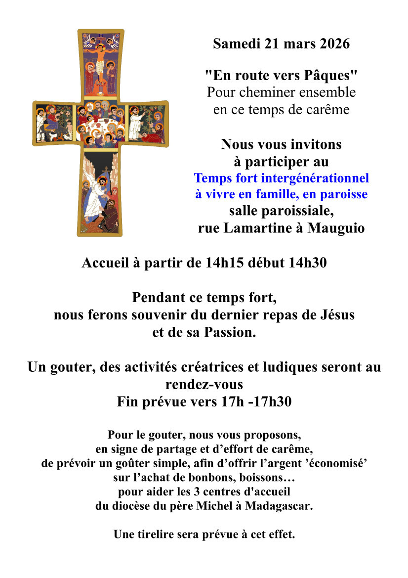 affiche temps fort carême 2026